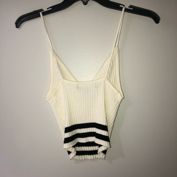 NWOT Forever 21 White and Black Tank Top - Picture 2 of 3